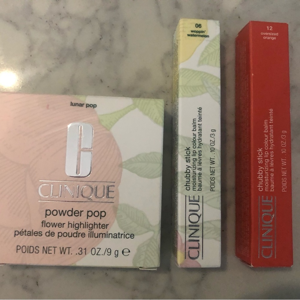 Clinque chubby sticks (watermelon/orange)power pop highlighter. Lunar pop)
